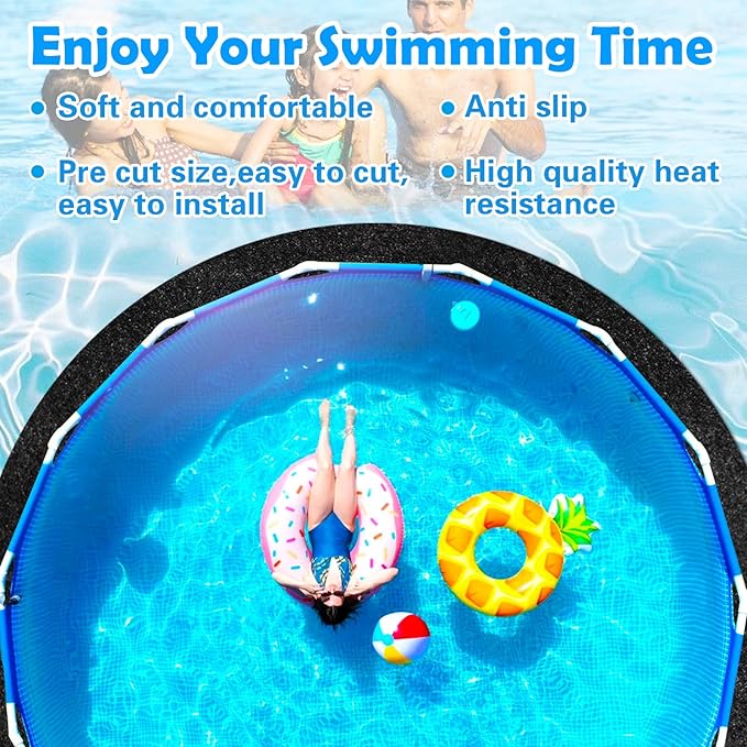 10FT Round Heavy Duty Pool Pad for Above Ground Pools, 8.4 OZ/M² Puncture Resistant Liner Protector, Seamless Under Pool Mat Extends Liner Life Geotextile Ground Cloth Gravel Concrete Dirt