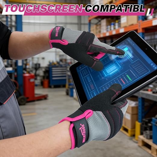 MELOTOUGH Kneeling Pad for Work,Work Gloves for Mechanic,Construction,Gardening,Yard,Warehouse