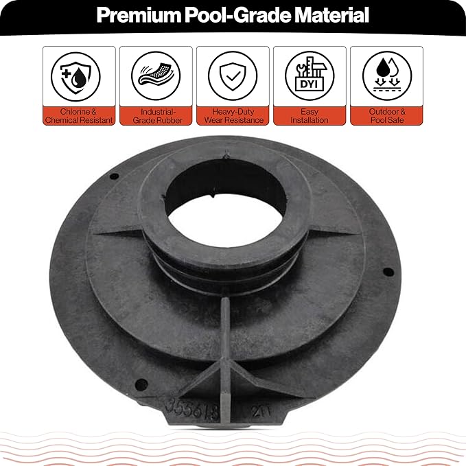 Swimables 355618Z SuperFlo Diffuser Replacement - Compatible with 1-1.5 HP SuperFlo, SuperMax & Pinnacle Pool Pumps, Durable Pump Diffuser, Easy Installation