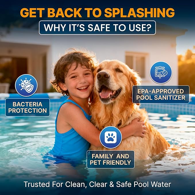 Pool Shark Swimming Pool Chlorine Tablets | 3-Inch Chlorine Tablets | 20 lbs | Slow-Dissolving 90% Active Chlorine Tabs | Pool Chemicals for Inground Pools, Above Ground Pools, Saltwater, Spa, Hot Tub
