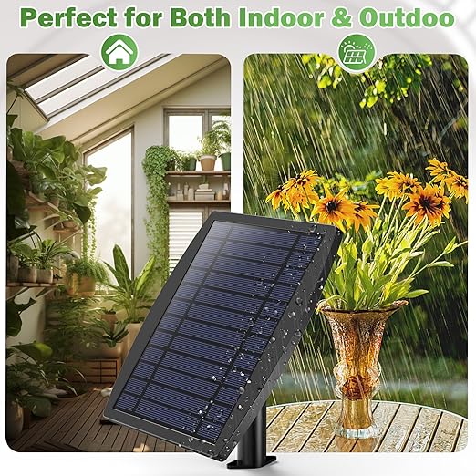 IPOW 50 Days Extra-Long Standby Time Supports 20~30 Pots 100% Anti-Siphoning Solar Irrigation System Automatic Watering System for Balcony, Indoor & Outdoor Plants, Garden, and Potted Plants