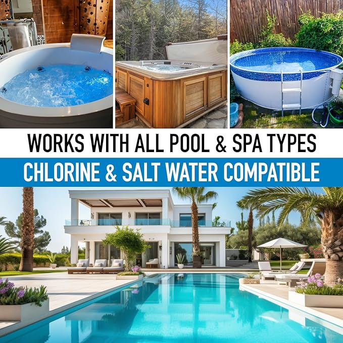 Pool Leak Detection Dye Kit - 75+ Tests - 2 Stainless Steel Precision Applicators - Superior Long Lasting Pool Dye Easily Locates Leaks - for All Pool, Spa, & Hot Tub Types - 8 OZ (Vibrant Blue)