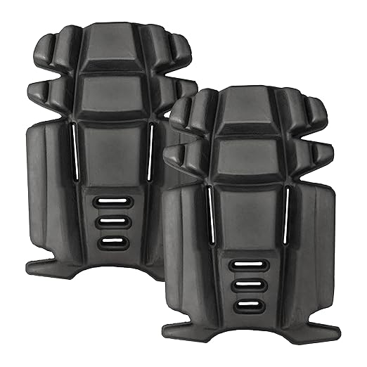 Knee Pad Inserts for Work Pants, Uniforms, and Tactical Pants, Breathable Knee Pad Inserts for Garden, Construction, Floor, Cleang, and Garage 9.3''×6.5''×1'', Black