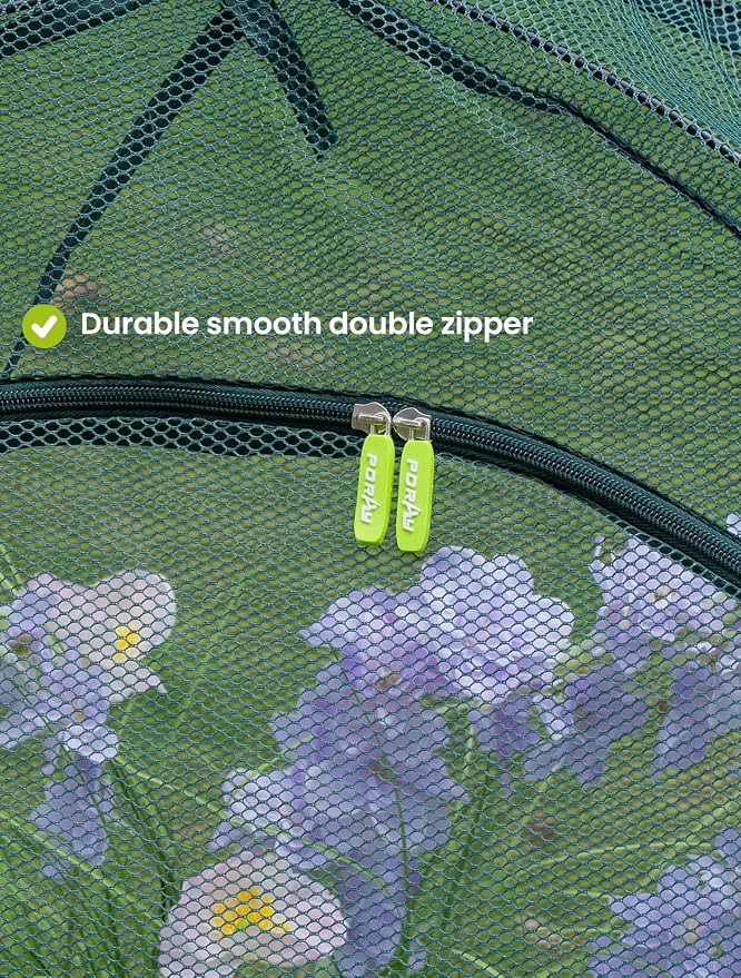 Pop up Gardening Net Cover,44x21.6x31.5 inches Pack of 2,Pest Guard Cover for Vegetables Fruits Durable Plant Gardening Net, Pop-Up Chicken Pen for Small Animals Outdoor Run and Pet Enclosure