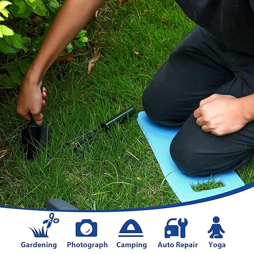 Riakrum 10 Pcs Garden Kneeling Pad Garden Knee Pad Thick Foam Knee Mat Waterproof Cushion for Kneeling Multi Functional and Church Kneeler for Praying, Baby Bath, Yoga, 15.4 x 6.7 Inch (Blue)