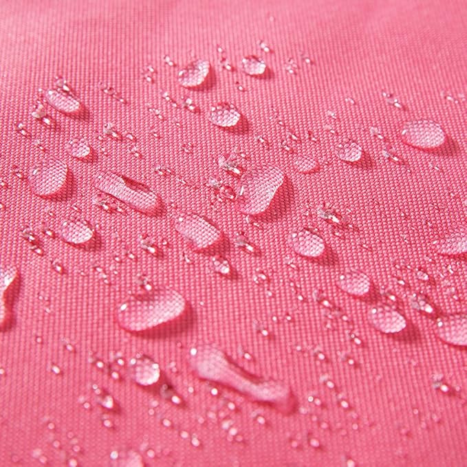 MIULEE Pack of 2 Decorative Outdoor Waterproof Pillow Covers Rectangular Garden Cushion Sham Throw Pillowcase Summer Shell for Spring Valentine's Day Patio Tent Couch 12x20 Inch Pink