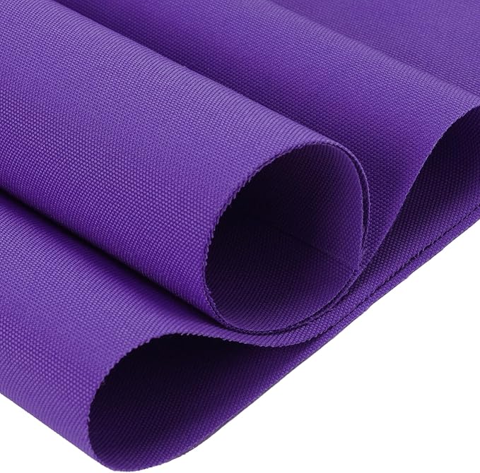 Thickened Waterproof Canvas Fabric by The Yard, 1200D 58" W Outdoor Upholstery Material Heavy Duty Fabric Water Resistant Sewing Material for Chair Patio Cushion Purse Bag, 1 Yard Purple