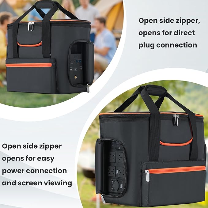 Carrying Bag Compatible with ECOFLOW DELTA 2, Power Station Carrying Bag Compatible with Delta 2, Portable Power Station Carrier Compatible with Eco Flow Delta 2 with Shoulder Strap & Handle