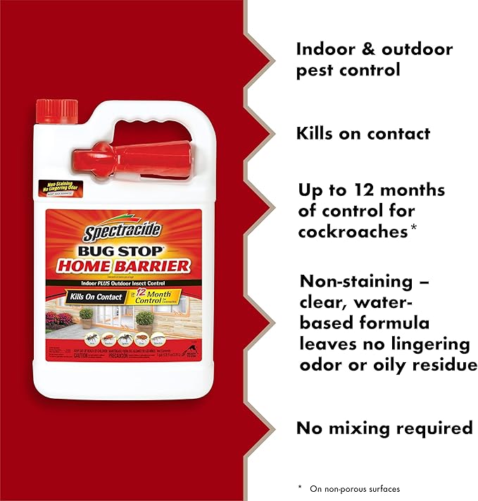 Spectracide Bug Stop Home Barrier, 1-Gallon (4 Pack)