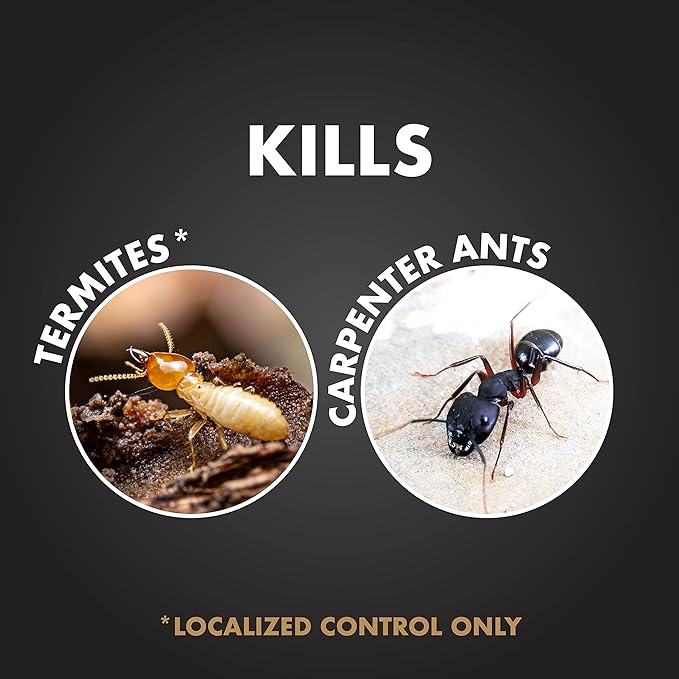 Spectracide Terminate Termite & Carpenter Ant Killer Concentrate, Kills Termites, Ants and Carpenter Ants, 32 fl Ounce