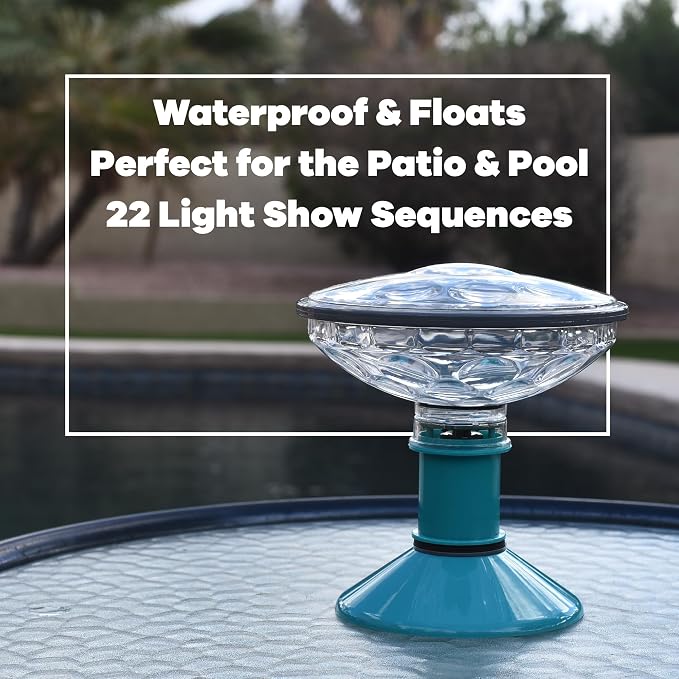 GAME LED Pool Lights for Above Ground & Inground Pools - Waterproof Floating Light Show with Multiple Color Modes - Easily Installable - Remote Controlled | Mini