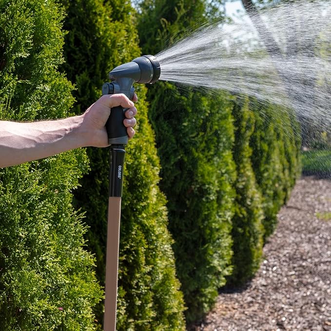 Flexzilla Colors Lead-In Garden Hose 5/8in. x 5ft., Lightweight All-Weather Water Hose, Durable and Flexible, Leak-Free Connections, Brown Mulch