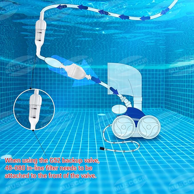 G52 Backup Valve Replacement Kit for Polaris Pool Cleaner Parts,Completely Upgraded Internal Structure with 180 280 380 480 3900 Pool Cleaner