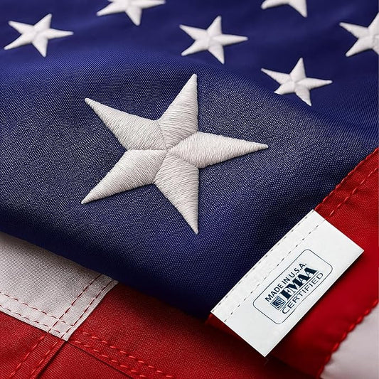 American Flag | American Flags for Outside 4X6 |100% Made in USA Flags-not imported - US Flag 4X6 American Flag Heavy Duty Outdoor with Embroidered Stars and Sewn Stripes | Flag for Outside-FMAA CERTIFIED