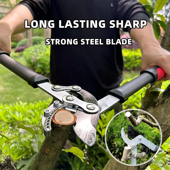 YRTSH Lopper Heavy Duty Branch Cutter Tree Clippers with Compound Action, Chops Thick Branch Ease, Garden Loppers Pruning, 18 Inch Tree Trimmer with 1.6” Clean Cut Capacity (18 Inch)