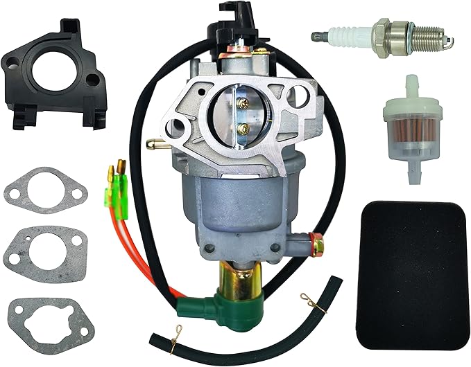 Carburetor Fit for Powerhorse DF7000 DFD7000 7000ES 9000ES 420CC DJ190N Enngine Generator with Air filter Kit