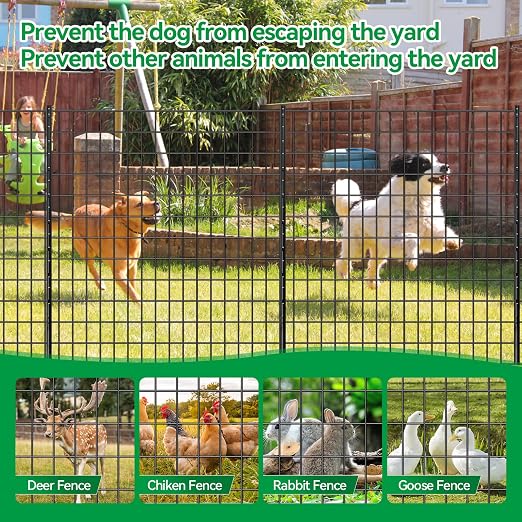 Welded Wire Fence, 50ft(L) x 4ft(H) PVC Anti-Rust Coated Wire Mesh, 2 Inch x 3 Inch 16GA Garden Edging Border, Roll Metal Animal Barrier for Yard Vegetable Plant Protection Poultry Netting