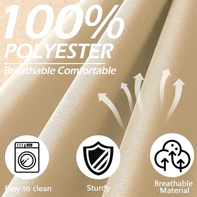 14Pcs Patio Cushion Covers Replacement Splashproof UV-Resistant Inelastic Covers with Zippers, Max Compatible 25.6x25.6x4inch Patio Cushion, for 7 Pcs Outdoor Patio Furniture Sets