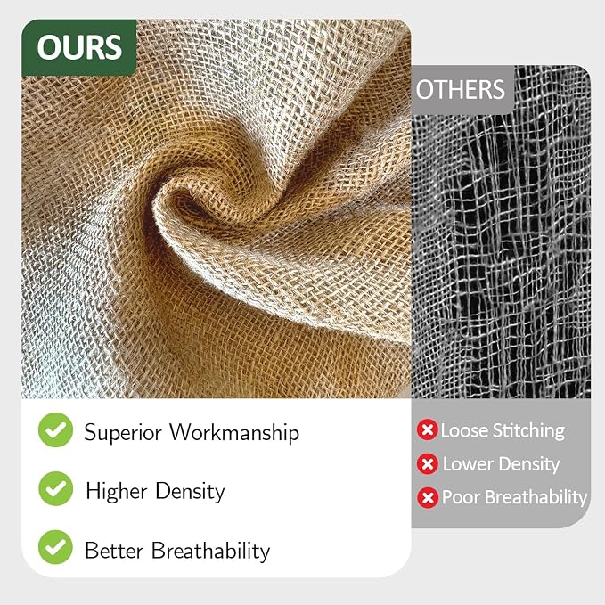 40" x 56 Feet Burlap Fabric Roll – Burlap Fabric by the Yard, Natural Jute Garden Fabric for DIY Crafts, Multipurpose Tree Wrap, Outdoor Plant Cover, Weed Barrier, Landscaping, Rustic Party Decor