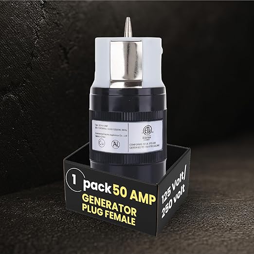 50 Amp Generator Plug，50 Amp Generator Connector (Female), 125 Volt / 250 Volt, CS6364
