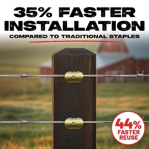 Cat's Claw Fasteners 75 Pieces 1.5" for Hardwoods | Replaces Fence Staples Installs Quickly with Power Drill - No Hammer Needed | Durable & Stronger Than Standard Fencing Staples Easy Install