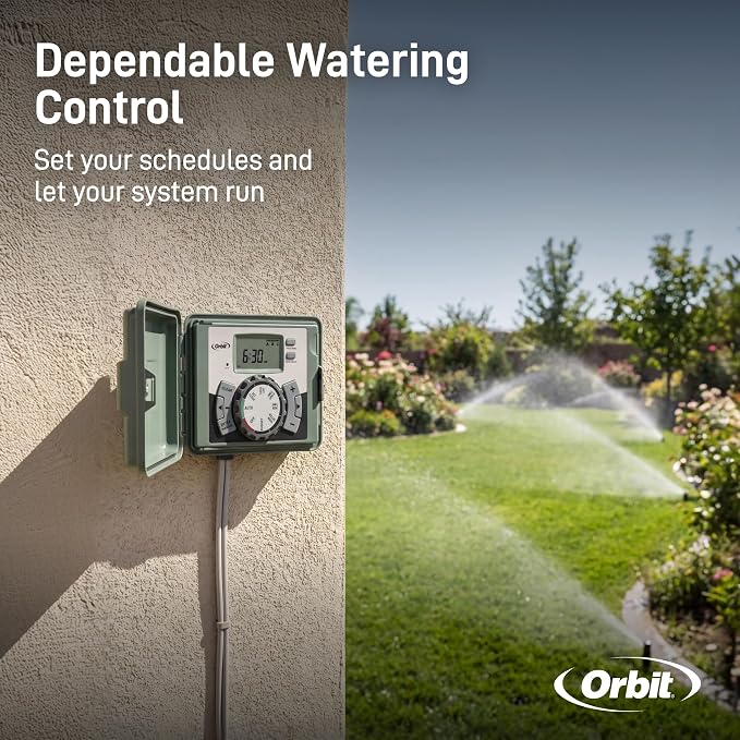 Orbit 57899 9-Station Outdoor Swing Panel Sprinkler System Timer