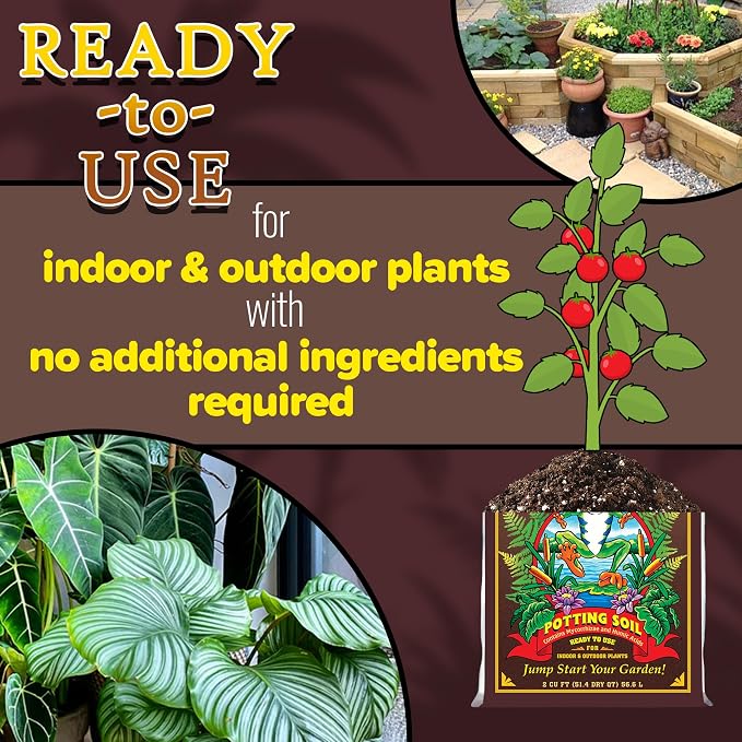 FoxFarm Happy Frog Potting Soil, 2cu ft (Pack of 10) - for Indoor/Outdoor Container Plants - Contains Mycorrhizae and Humic Acids