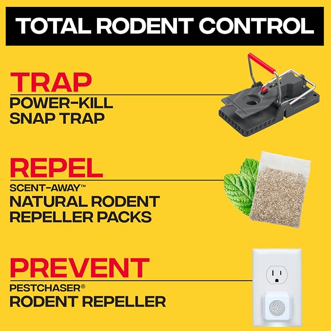 Victor M144B Power-Kill Rat Trap - Snap Traps for Rats - Rat Traps Indoor, Outdoor - Rat Traps for House