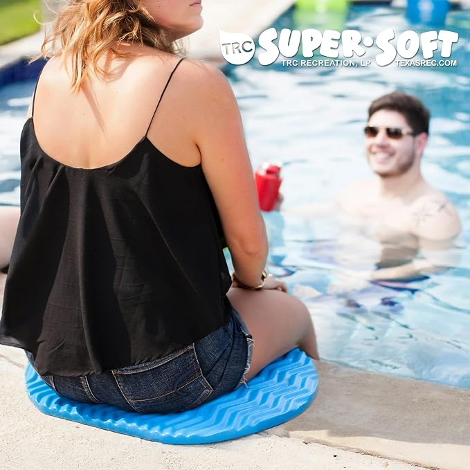 Texas Recreation Super Soft Oval Foam Cushion, Blue