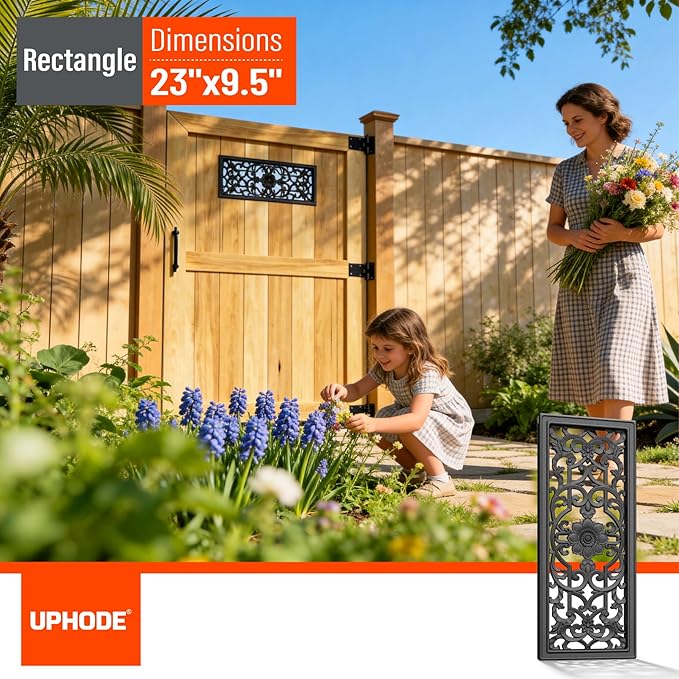 Aluminum Alloy Decorative Insert for Fencing，Metal Fence Panel Inserts, Rustproof Garden Yard Patio Decor