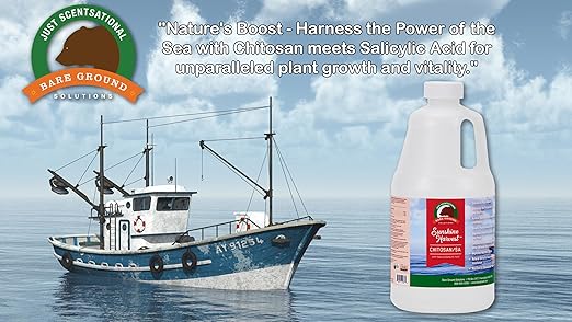 Trident’s Pride Chitosan with Salicylic Acid – Plant Growth & Defense Booster | 64 oz | Enhances Root Development, Strengthens Immunity & Increases Stress Resistance