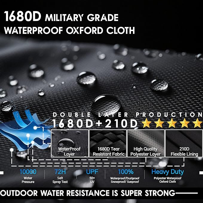 Generator Tent With Bracket,Generator Covers While Running,28x20x20 inches,Roof Design Without Water Accumulation,1680D Marine Canvas Production+Heavy-Duty Stainless Steel Bracket, Black
