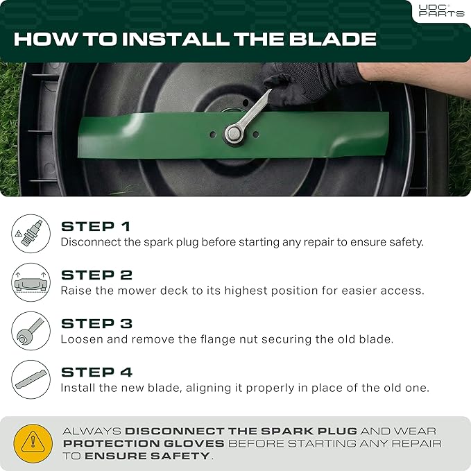 UDC Parts 601124 Mower Blades Replacement for Hustler Raptor SD 54" SDX XD X XL FasTrak 54 Inch 797696 Hustler Blades 601124X Super Z XR7 934760 932558 933101 934604 937797 935833/3 Pack Low Lift