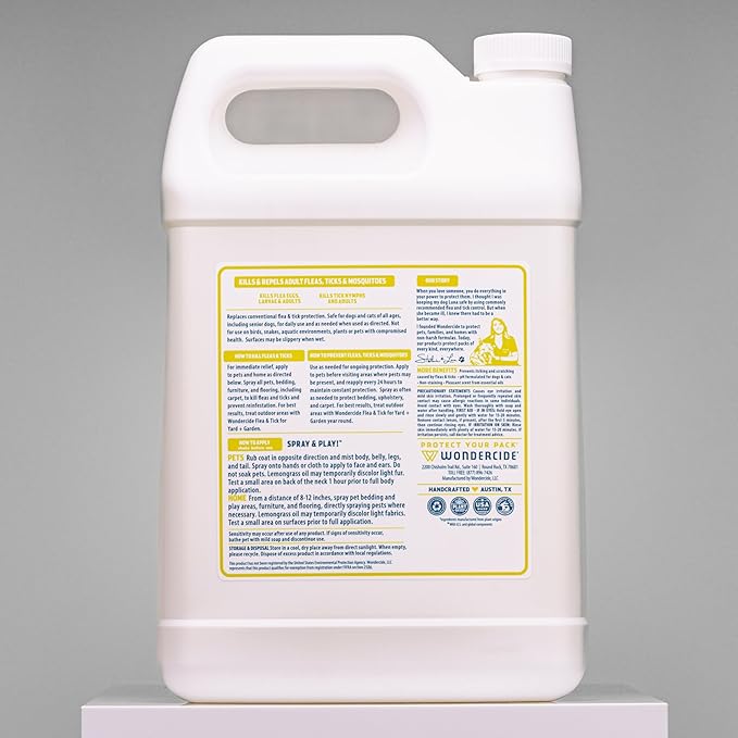 Wondercide - Indoor Pest Control Spray for Home and Kitchen - Ant, Roach, Spider, Fly, Flea, Bug Killer and Insect Repellent - with Natural Essential Oils - Pet and Family Safe — Lemongrass 128 oz
