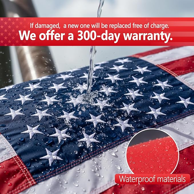 American Flag 2.5x4American Flag Long Lasting,Tear Proof Series American Flags for Outside,US Flag 2.5x4 Nylon Durable 2.5x4Ft USFlag Made in USA,Best AmericaFlags,Made in United States Flag