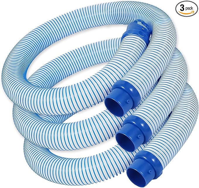 Pool Vacuum Hose, 3 Pack Twist Lock Pool Cleaner Hose Replacement for MX6 MX8, 39-Inch Swimming Pool Vacuum Hoses for Inground Pools, Easy Connect