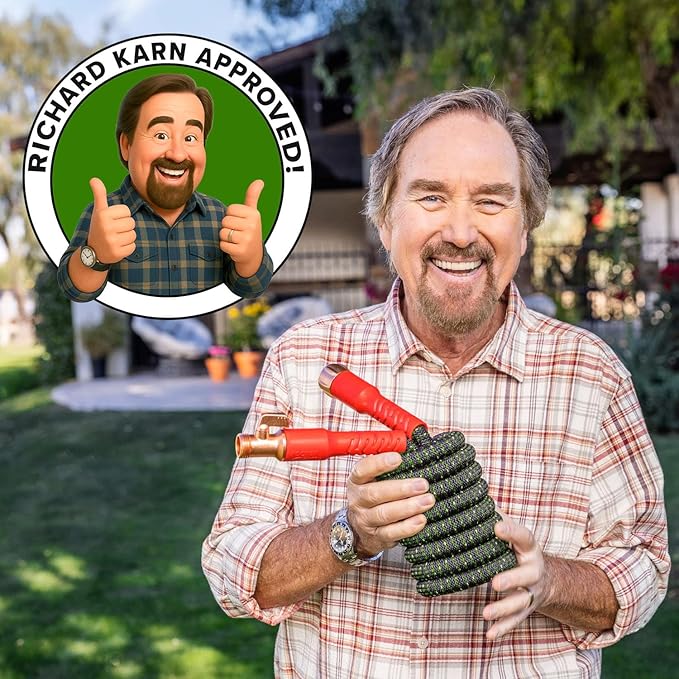 Pocket Hose Ballistic Double UV Edition 75 FT Expandable Garden Hose w/Pocket Pivot Swivel Connector, Anti-Burst Sleeve Reinforced w/Bulletproof Fiber, Lightweight, No-Kink, Compact, AS SEEN ON TV