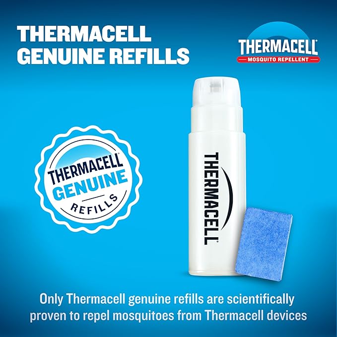 Thermacell Mosquito Repellent Refills; Compatible with Any Fuel-Powered Thermacell Repeller; Highly Effective, Long Lasting, No Spray, No Scent, No Mess; 15 Foot Zone of Mosquito Protection