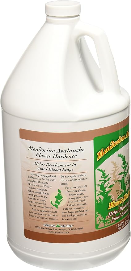 Grow More HGC721625 Mendocino Avalanche Hydroponic Nutrient Fertilizer, 1 Gallon