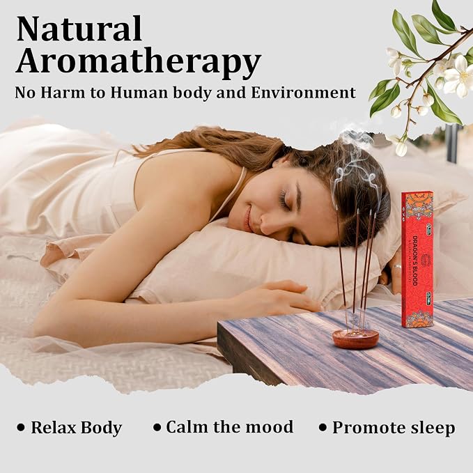 Raajsee Dragons Blood Incense Sticks (180 gm), 100% Pure Organic Natural Hand Rolled Free from Chemicals, (Pack of 12) Visit the raajsee Store