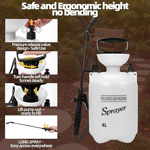 Rock Glue, 1Gallon Mulch Glue for Landscaping with Sprayer, 99% Ultra Stick Pea Gravel Stabilizer Landscape, Non-Toxic Rapid-Dry Landscape Binder, Dries-Clear Gravel Binder for Pebble Garden