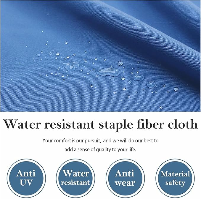 14Pcs Patio Cushion Covers Replacement Splashproof UV-Resistant Inelastic Covers with Zippers, Max Compatible 25.6x25.6x4inch Patio Cushion, for 7 Pcs Outdoor Patio Furniture Sets