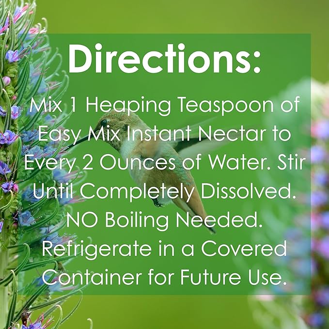 Songbird Essentials Clear Nectar Mix - 8 Ounce Dry Concentrate Makes 48 Ounces - No Boil, All Natural, No Dyes or Sweeteners - Made in USA - Attracts Orioles & Hummingbirds [Pack of 3]