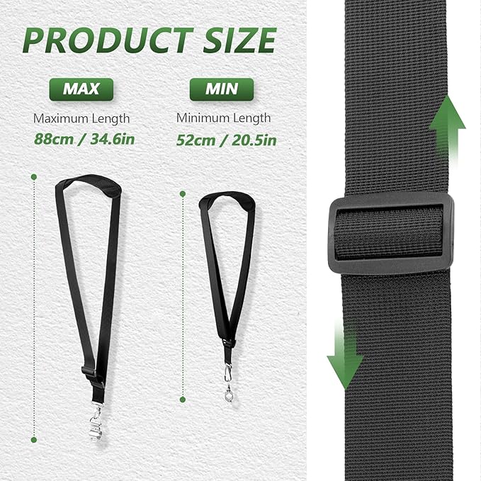 Weed Eater Shoulder Strap, String Trimmer Strap Compatible with EGO Stihl Ryobi Dewalt Milwaukee Kobalt Echo Husqvarna Toro Troy Bilt Greenworks String Trimmer, Leaf Blower, Multi Head System