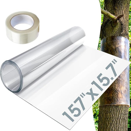 157" x 15.7" Iguana Tree Wrap Tree Trunk Protector Guard for Iguana Prevention Anti-Reptiles Climbing Barrier for Trees with PET Tape Reusable Tree-Safe Guard