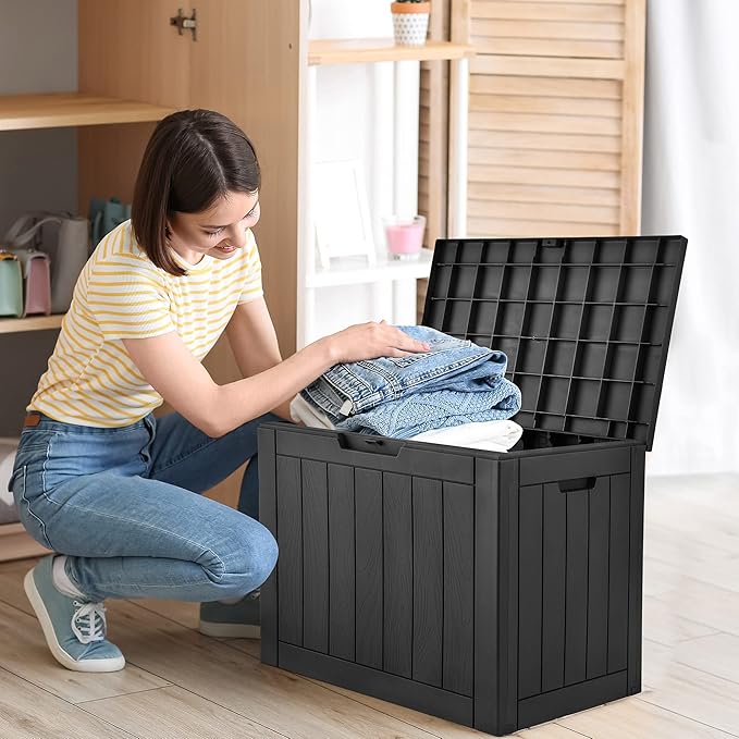 YITAHOME 180 Gallon Deck Box Bundle with 30 Gallon Storage Box for Patio Furniture, Garden Tools, Toys, Pool Accessories
