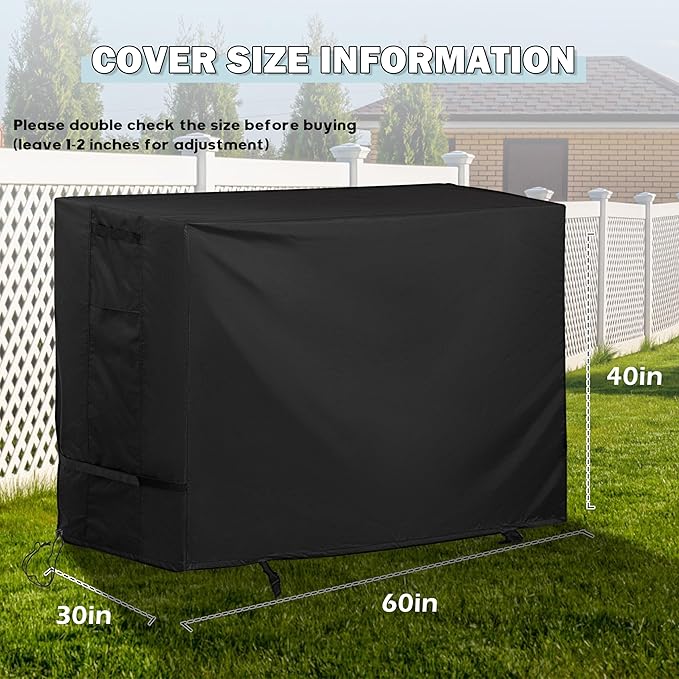 Patio High Top Dining Set Cover, Outdoor Bar Height Table and Chairs Cover for 7-Piece Wicker Bar Dining Set/Patio Dining Table and Chairs Set for 6