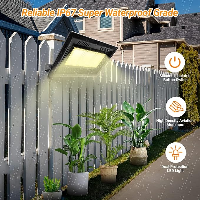 Relassy 450W Waterproof Led Sunlike Full Spectrum Outdoor, Grow Light with No Noise, Heat Dissipation for Indoor Outdoor Plants Seedling, Growing, Blooming and Fruiting
