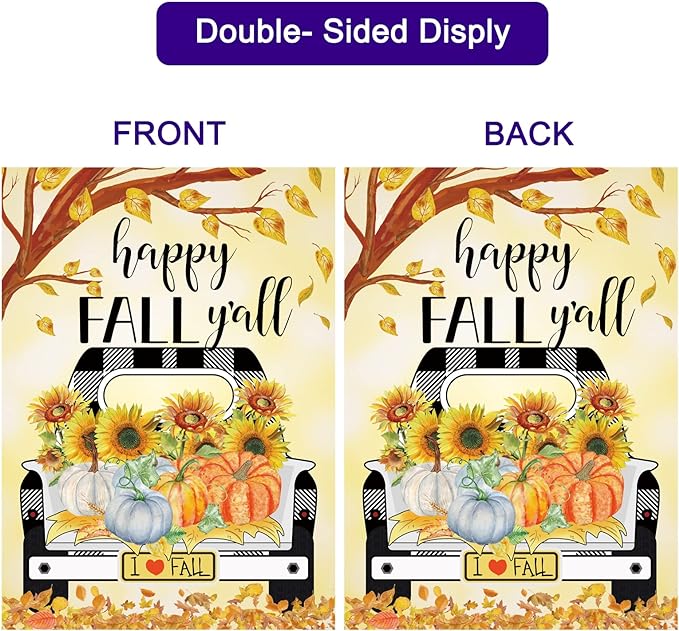Pating Seasonal Garden Flags Set of 12 Double Sided 12 x 18 Inch, Small Yard Flags for Outside, Christmas Halloween Easter Valentine's Day Outdoor Decor, Holiday Garden Decorations for All Seasons