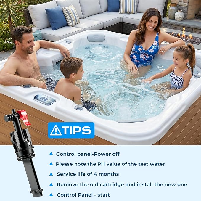 Salt System Cartridge Replacement Compatible with 2019+ Hot Spring Highlife & Limelight and Caldera Utopia & Paradise Spas, Supports Balanced, Skin-Friendly Water (3 Pack)